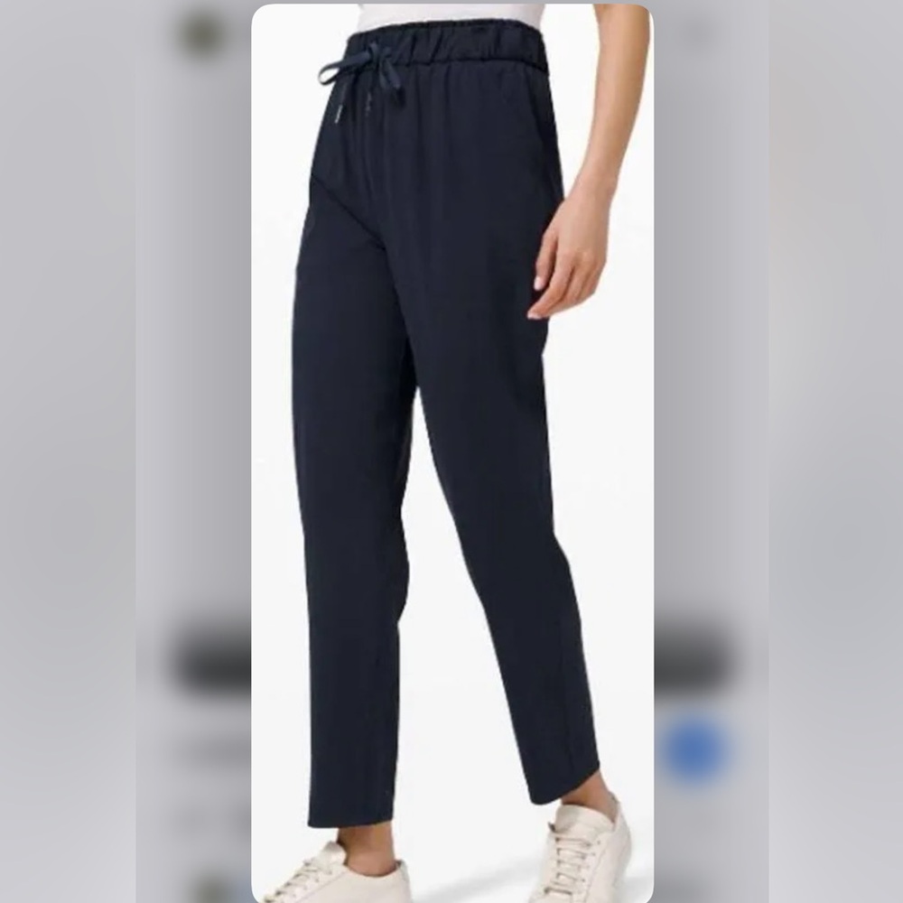 Lululemon Black Keep Moving 7/8 Pants US size 6